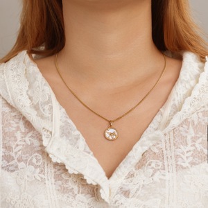 Collar con Incrustaciones del Signo Zodiacal de los 12 Caballeros, Chapado en Oro de 18K, Acero Inoxidable Hipoalergénico, para Uso Diario y Regalo - Product Image 4