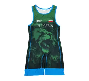 2024 custom sublimation placement printing wrestling singlet for men