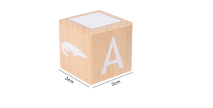 Kraff कस्टम कारखाने द्वारा किए गए लकड़ी एबीसी इमारत ब्लॉकों उत्कीर्ण बच्चे वर्णमाला पत्र गिनती बिल्डिंग ब्लॉक सेट - Product Image 6