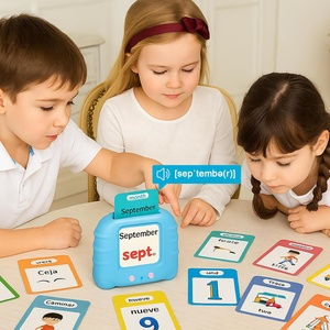 แฟลชการ์ดภาษาอังกฤษ-สเปนพร้อมคำศัพท์ทั่วไป 240 คำ ของเล่นสำหรับเด็กออทิสติก ของขวัญเพื่อนคู่ใจสำหรับเด็กก่อนวัยเรียน - Product Image 5