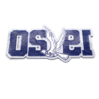 Patch brodé à coudre en tissu non tissé, motif lettre grecque 3D Zeta Amicae 1948 Sorority, 11 pouces, avec fleur en forme de cœur pour chapeau