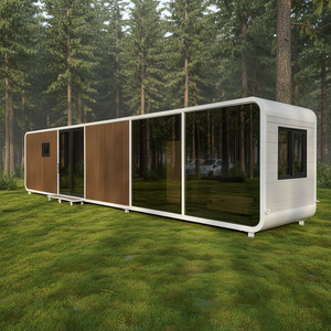 Yüksek Kaliteli Her Hava Koşuluna Uygun Apple Glamping Kabini - Dayanıklı, Yalıtımlı, Su Geçirmez, Uzun Süreli Tatil Köyü Kullanımı ve Misafirler İçin İdeal - Product Image 1