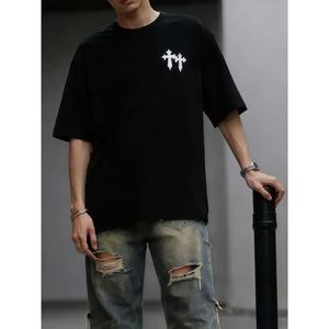 Camiseta de Compresión Personalizada de Manga Corta, Camiseta de Moda para Hombre, Ropa de Gran Tamaño, Camiseta 100% Algodón Estampada - Product Image 1