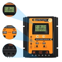 Contrôleur de charge solaire PWM EXLIPORC 45A/50A personnalisé en gros, 12V/24V AUTO, écran LCD, génération d'énergie photovoltaïque intelligente