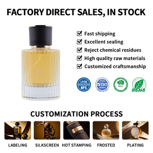 Botella de Perfume de Vidrio Transparente Personalizada de Fábrica, 30ml 50ml 100ml, Forma Redonda, Pulverizador, Columnas Romanas, Fondo Grueso, Botella de Perfume Vacía - Product Image 6