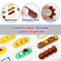 Organisateur de câbles USB pour voiture, chargeur de données, clip de câble de téléphone portable en silicone portable, crochets adhésifs muraux pour armoire et derrière les portes