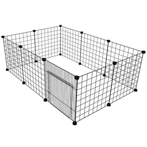 Puertas y bolígrafos para perros de alambre transpirable con puerta para mascotas jugando en la casa Contención de mascotas - Product Image 1