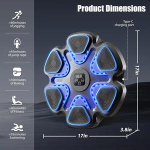 Nouvelle machine de <span class=keywords><strong>boxe</strong></span> électronique intelligente RS, réglable et durable, noire, pour entraînement multifonctionnel à domicile et en salle de sport - Product Image 5