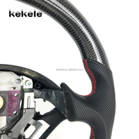 Volant en cuir perforé noir de Fiber de carbone véritable d'accessoires de voiture en gros d'usine pour honda S2000 DC5 Civic Type R