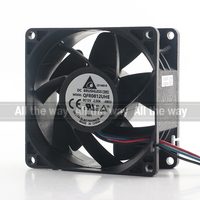 Delta 5V 24V 48V DC 12V 2.50A AC EC 8038 80X80X38MM 8CM PWM Régulation de vitesse Volume d'air élevé Violent QFR0812UHE-AB53 Ventilateur de refroidissement
