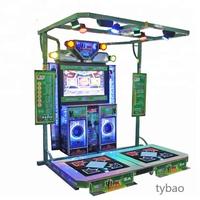 Source fabricants ventes directes chaude deux joueurs machine de jeu vidéo d'arcade machine de danse