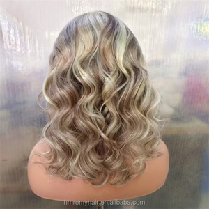 วิกผมลูกไม้สีบลอนด์แบบไล่เฉดสี<span class=keywords><strong>ผม</strong></span>13X4เป็นลอนผมแท้สีบลอนด์แบบไม่ใช้กาว<span class=keywords><strong>ผม</strong></span>ธรรมชาติ - Product Image 5