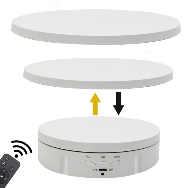 Wholesale 3 in 1 360 Degree Electric Turntable with Remote Control Rotating Display Photography Turntable