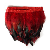 Plumes de coq naturelles garniture frange pour artisanat plumes garniture de plumes ruban mariage couture accessoires décoration Diy