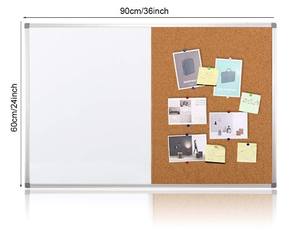 Tablón de anuncios de corcho personalizado precio de fábrica pizarra digital escolar con marco de aluminio tablón de anuncios de corcho para la escuela - Product Image 5