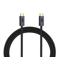 Kabel Data pengisian daya USB 3.2 Gen 2 20Gbps, kabel Data pengisian daya USB C ke USB C 100W 20Gbps
