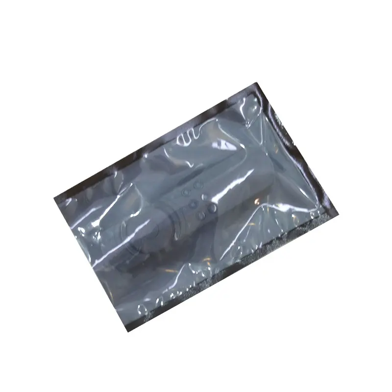 नायलॉन वैक्यूम खाद्य बैग सॉसेज हैम काले एक तरफ स्पष्ट पम्पिंग संपीड़न सील ताजा रखने पैकेजिंग बैग