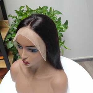 Perruques courtes bob en cheveux humains naturels pour femmes noires, perruque en dentelle transparente HD 4x4 13x4 - Product Image 1