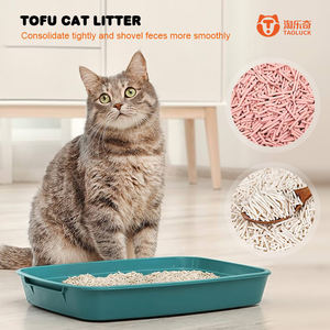 Commercio all'ingrosso a basso tracciamento lavabile solubile in acqua per bambini in polvere Fine odore di urina eliminatore di odore Tofu gatto gattino lettiera di sabbia - Product Image 5