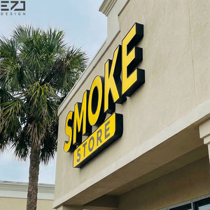 Letras de Canal LED 3D Personalizadas para Exteriores, Letreros Luminosos Acrílicos Impermeables para Tiendas de Cigarrillos - Product Image 2