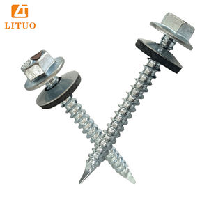 Tornillos Autorroscantes para Techo de Alta Calidad con Punta de Espada y Cabeza Hexagonal con Arandela de Metal-EPDM, Tornillos de Cabeza Hexagonal con Punta Afilada de Venta Caliente - Product Image 3