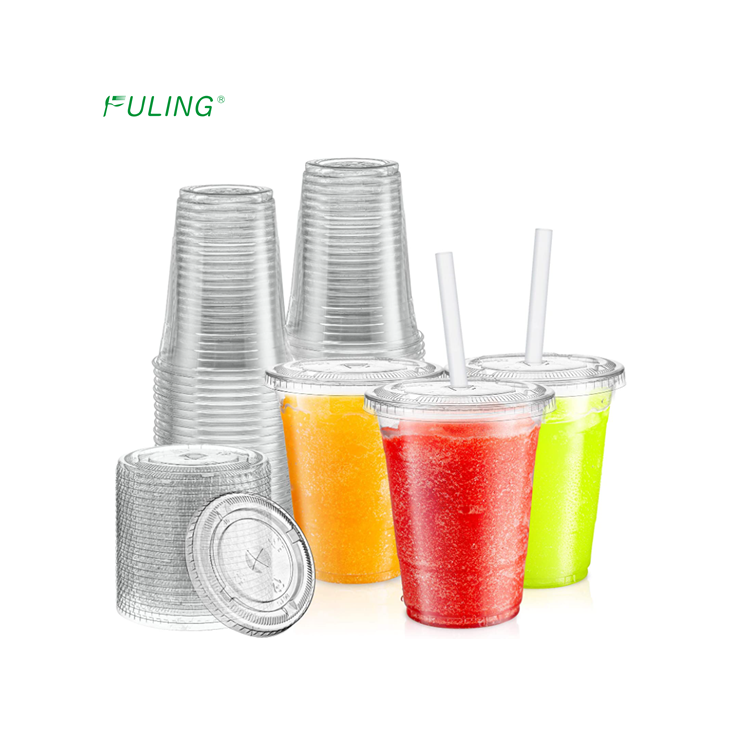 Пластиковая одноразовая чашка для смузи, 8, 9, 10, 12, 14, 16, 20, 24, 32 унции
