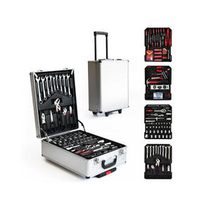 <strong>Swiss</strong> <strong>kraft</strong> household <strong>tool</strong> 10 <strong>set</strong> 186 pcs aluminum case carbon steel/crv tianlun or your logo - Product Image 1