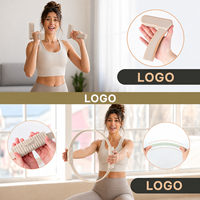 Set Dumbbell Wanita untuk Olahraga di Rumah, Ringan, Ramah Kulit, Tahan Lama, Silikon, Anti Selip, Meningkatkan Kekuatan dan Pengerasan Otot
