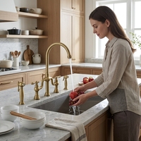 Robinet de cuisine extractible AMAXO 2026, eau chaude et froide