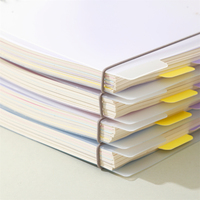 Carnet spirale B5, 124 feuilles, 80 g/m², couverture PP, sangle, intercalaires, lignes, dégradé animalier, 4 motifs, papeterie étudiante, vente en gros