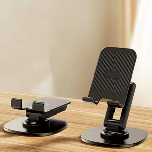Wholesale Lemonyellow 360 Degree <b>Rotation</b> Foldable Mobile Phone Holder Tablet Cover Folding Stand Aluminum Desktop Bracket - Product Image 2