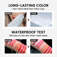 OEM Hydratant Hydratant Sans Transfert rose Rouge à Lèvres Liquide Mat Satin Brillant à Lèvres Brillant Brillant à Lèvres Marque Privée