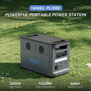 Estación de energía portátil de 2000W con celdas LifePO4, generador solar, paquete de baterías apilables para emergencias en el hogar. - Product Image 2