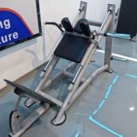 Presse à jambes inclinée à 45 degrés robuste pour la musculation des muscles des jambes et la réduction de la pression lombaire – Équipement de gym