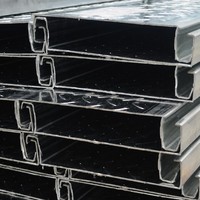 Plaque de plancher métallique renforcée de 2,75 mm, 200x40, pour structures en acier commerciales – Matériaux de construction métalliques avancés