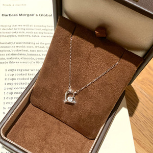 9 collares sencillos de plata de ley 925 con piedras naturales de corte redondo de 4 mm en forma de corazón, regalos de joyería para el Día de San Valentín para mujeres - Product Image 5