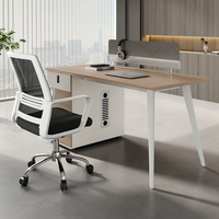 Mobilier de bureau OEM haut de gamme luxe moderne E1 MFC Bureau modulable en bois Table de bureau industrielle