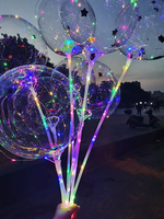 Ballons LED Bobo - Jouets décoratifs lumineux pour fêtes - Ballons lumineux de qualité supérieure pour décorations de fêtes ou cadeaux