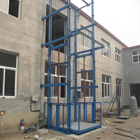 Plateforme élévatrice hydraulique murale pour marchandises, ascenseur vertical pour fret