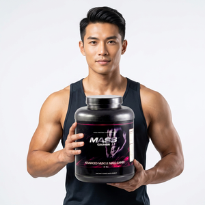 Complément Sportif Certifié ISO : Gainer de Masse Musculaire pour Adultes à Base de Maltodextrine Sans Hormones et Sans Sucre – Bonbons Gommeux pour la Prise de Masse Musculaire - Product Image 1