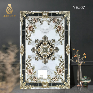 Baldosas de Porcelana para Alfombras, Acabado Pulido, Diseño 3D con Detalles Dorados, Venta Directa de Fábrica, Precios al por Mayor, Personalización Disponible - Product Image 3