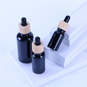 Nouveauté 2026 Bouteille d'huile en verre avec logo personnalisé Ambre Vert Noir Clair Bleu 5ml 10ml 15ml 20ml 30ml 50ml 100ml - Product Image 2