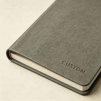 Carnet à couverture rigide en cuir PU souple, journal personnalisé gaufré, format A5, cadeau d'entreprise