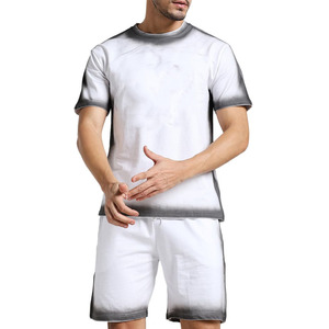 Wholesale Cheap Price Men Summer <b>Twin</b> <b>Sets</b> Two-Piece Men's Street Wear Short <b>Sets</b> Full Regular Fit Contrast Color <b>Twin</b> <b>Sets</b> - Product Image 2