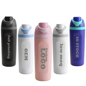 Personalized Water Bottle Owala Freesip 24oz Insulated Stainless