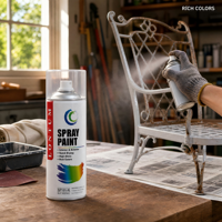 Peinture en aérosol à base de résine acrylique de couleur normale de haute qualité pour usages multiples