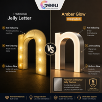 Enseignes lumineuses 3D en acrylique personnalisées avec logo LED, lettres en résine ambrée, affichage lumineux pour comptoir de marque et mur d'accentuation
