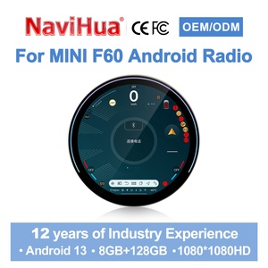 วิทยุติดรถยนต์ระบบแอนดรอยด์หน้าจอสัมผัสทรงกลมขนาด 12 นิ้ว สำหรับรถยนต์ BMW MINI F54 F55 F56 F60 R56 R60 รองรับ CarPlay และเครื่องเล่น DVD - Product Image 1