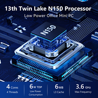 Nuevo Mini PC para Juegos con Procesador Intel N100 de Cuatro Núcleos y Servidor Industrial en Rack 1U con Windows XP/7/11, RAM DDR4, Almacenamiento SSD, Wi-Fi