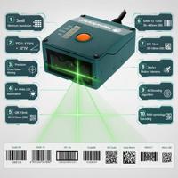 Imager de codes-barres 1D 2D compact à montage fixe avec plusieurs interfaces, scanner industriel en ligne pour systèmes de tri sur convoyeur